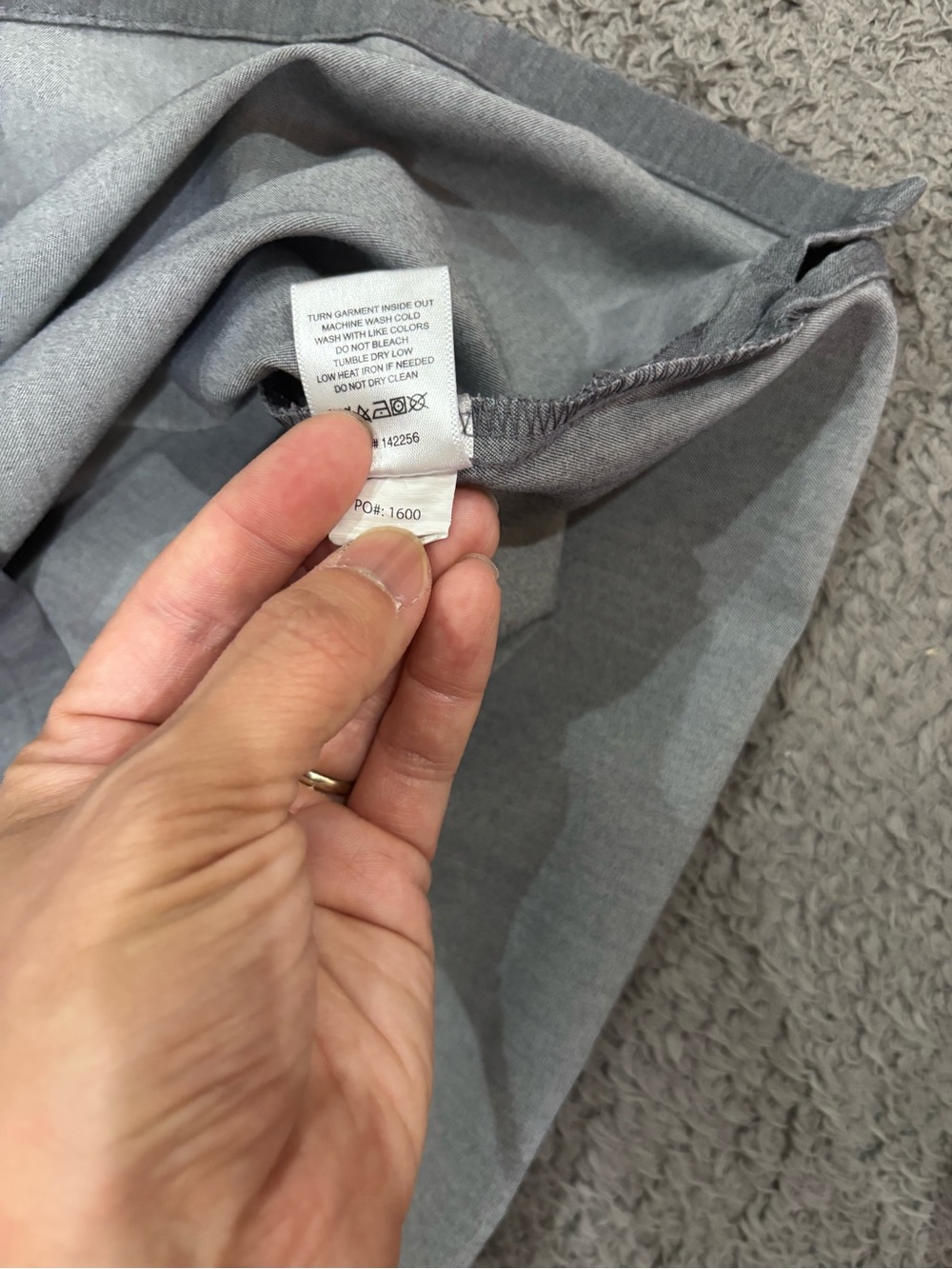 Small FIGS Graphite Scrub Top - Picture 3 of 4